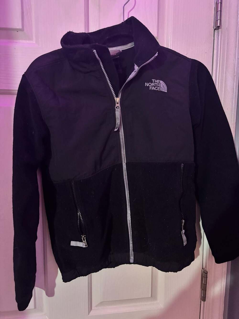 The North Face Denali Fleece Jacket Boys Size M Black Full Zip